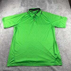 Mizuno Short Sleeve Jersey‎ Golf Shirt Polo Mens XL Green
